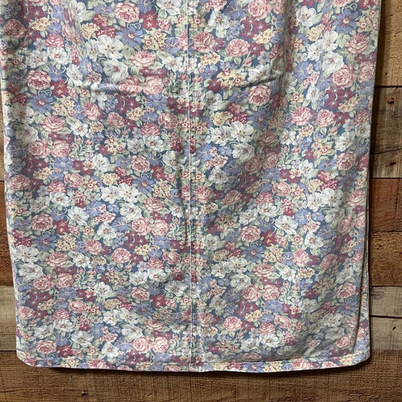 Vintage Floral Denim Midi Pencil Skirt Size 10 - Picture 5 of 12